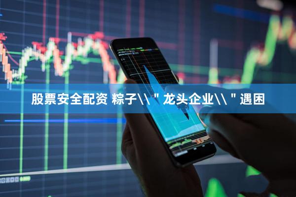 股票安全配资 粽子\＂龙头企业\＂遇困